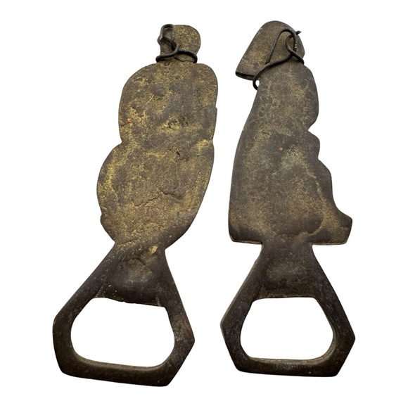 Lot of 7 Vintage Brass Figural‎ Bottle Openers - Bull MOD.DEP, Egyptian, Tribal - Picture 7 of 14